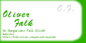 oliver falk business card