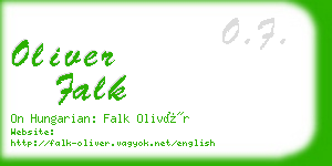 oliver falk business card